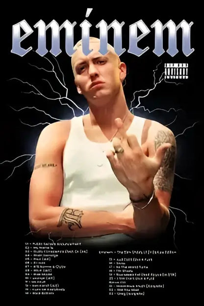 Modern eminem canvas wall art bedroom decor