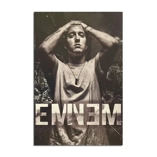 Modern eminem canvas wall art bedroom decor