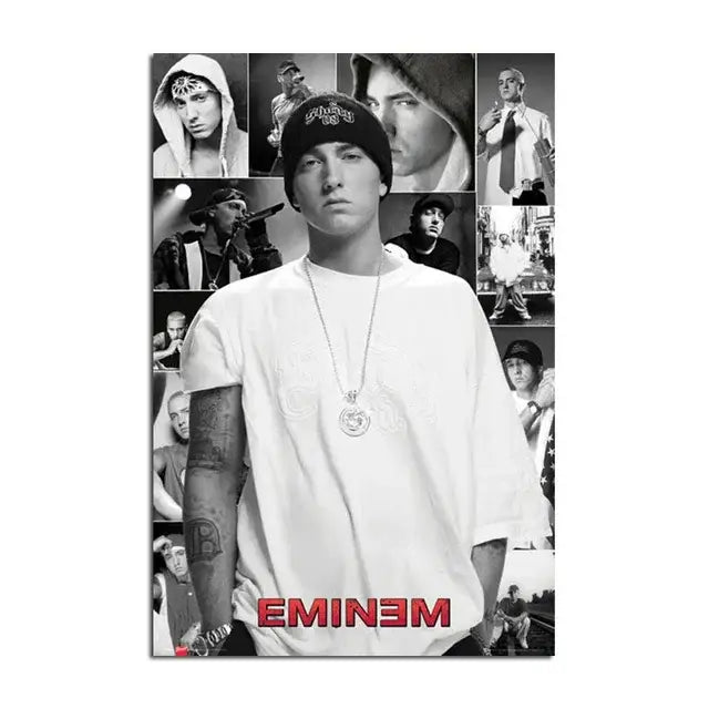 Modern eminem canvas wall art bedroom decor