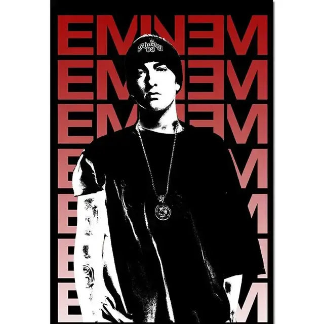 Modern eminem canvas wall art bedroom decor