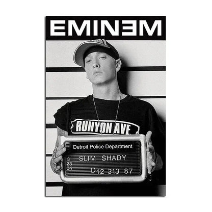 Modern eminem canvas wall art bedroom decor