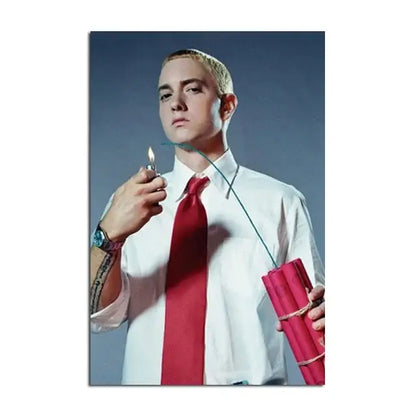 Modern eminem canvas wall art bedroom decor