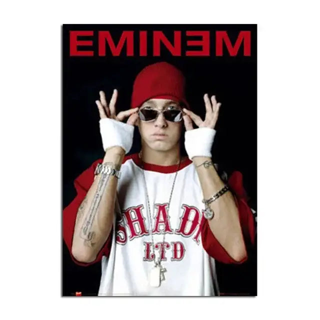 Modern eminem canvas wall art bedroom decor