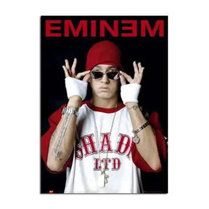 Modern eminem canvas wall art bedroom decor