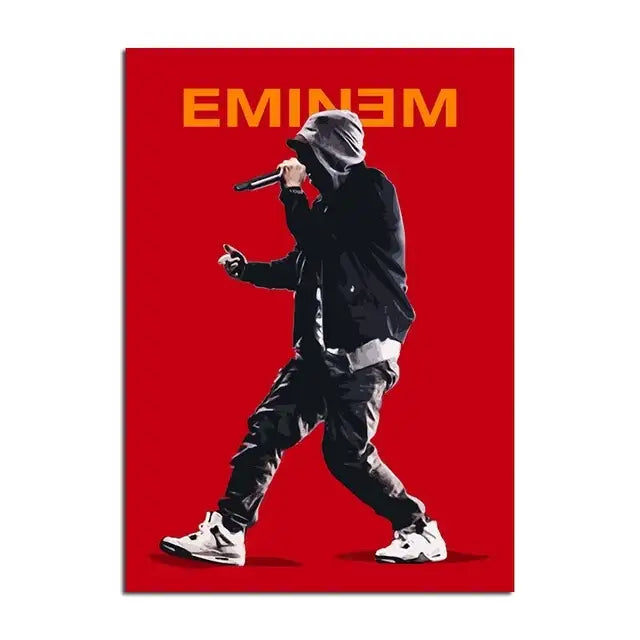 Modern eminem canvas wall art bedroom decor