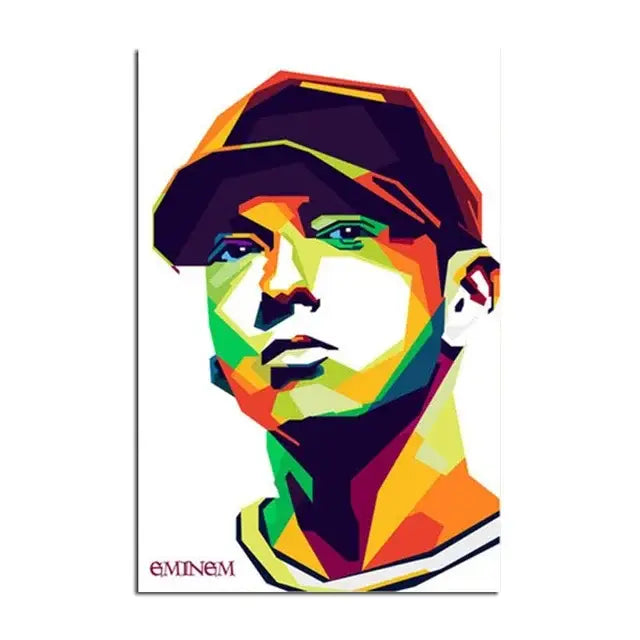 Modern eminem canvas wall art bedroom decor