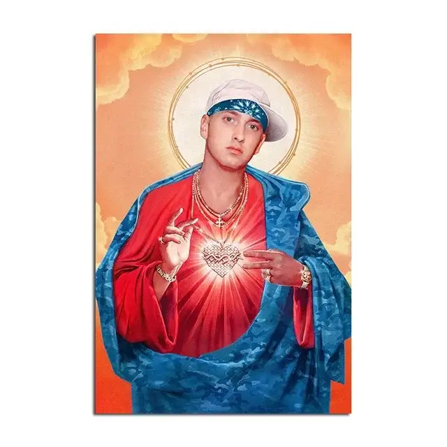 Modern eminem canvas wall art bedroom decor