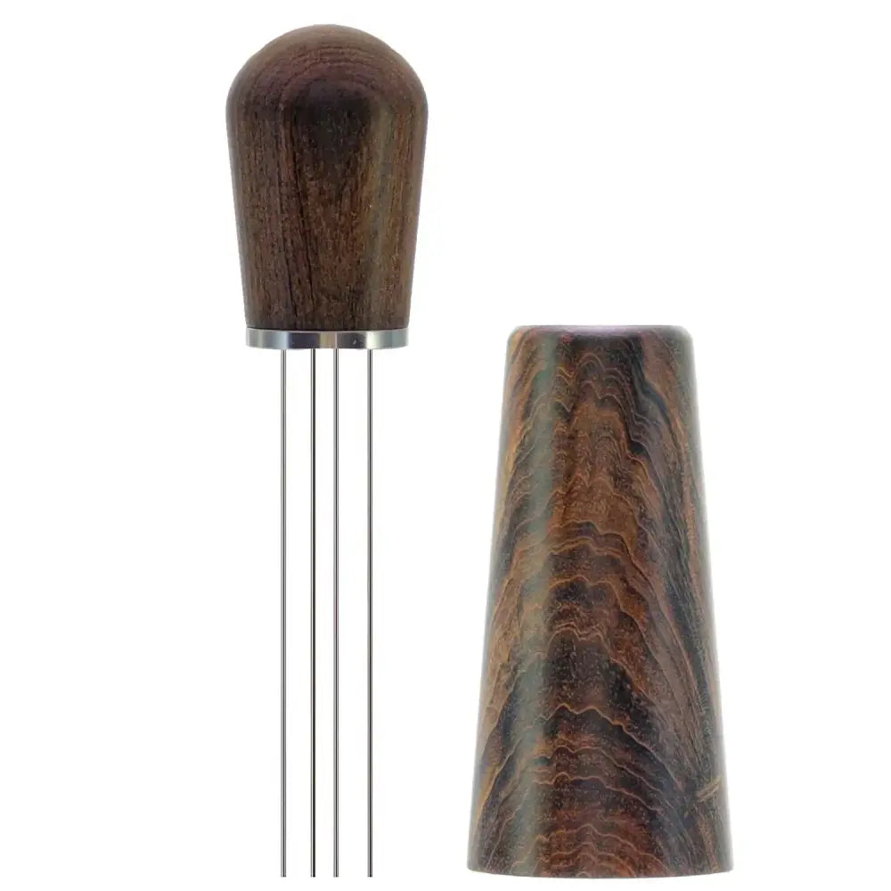 espresso stirrer wood and metal kitchen distribution tool