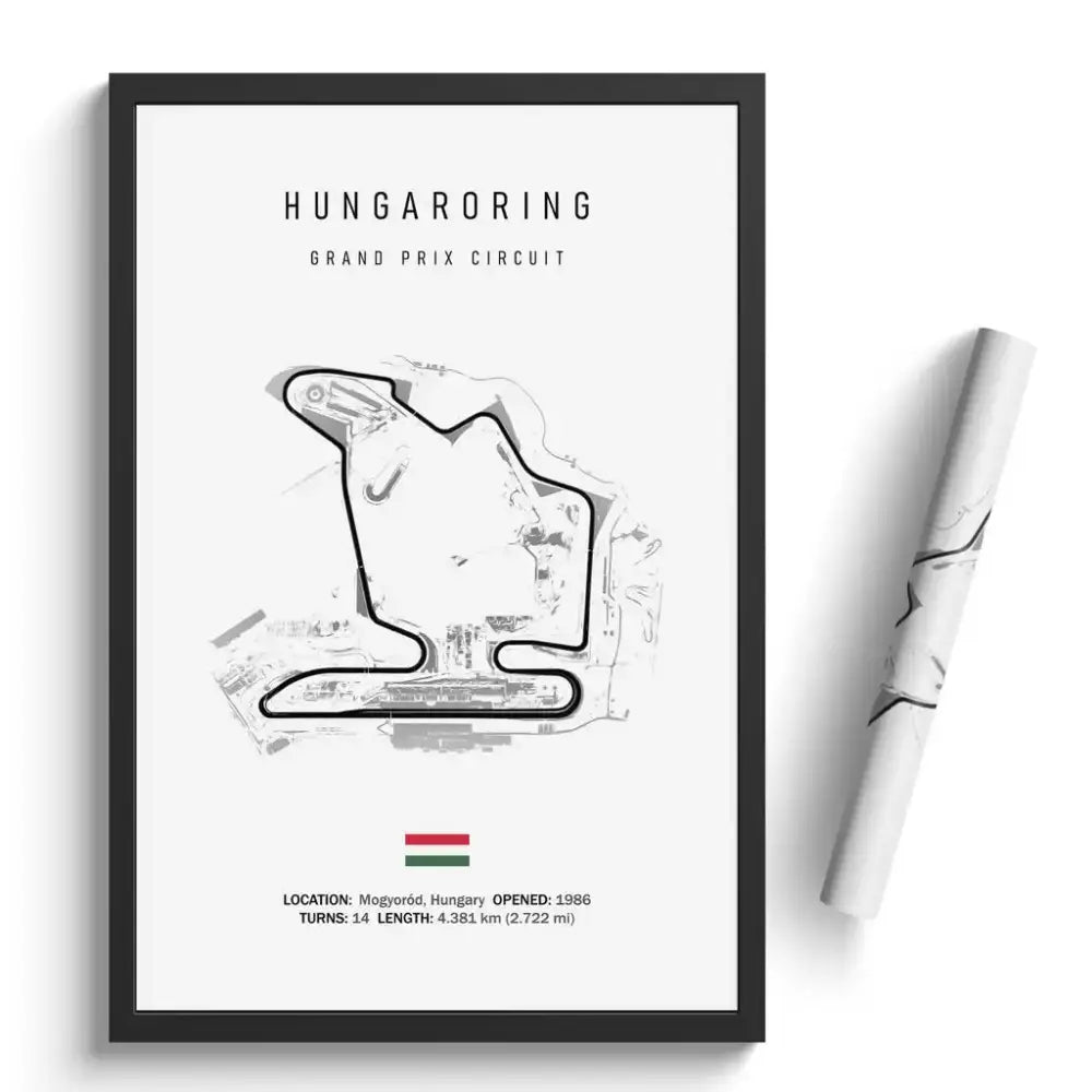 Minimalist black nürburgring circuit canvas wall art for living room