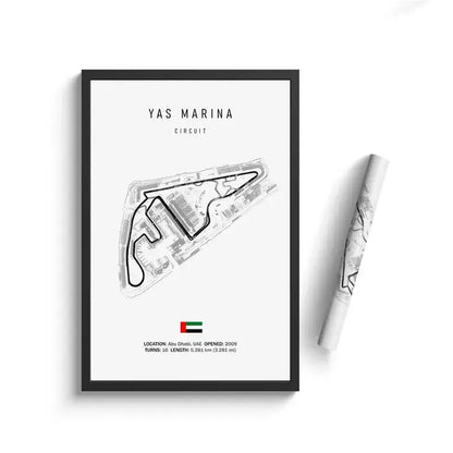 Minimalist black nürburgring circuit canvas wall art for living room