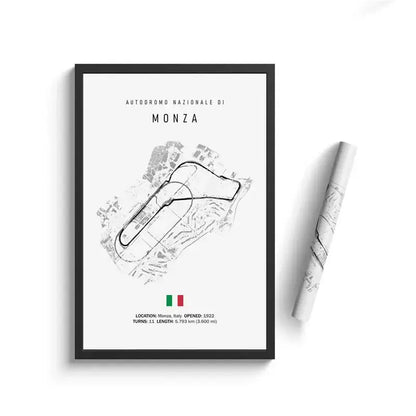 Minimalist black nürburgring circuit canvas wall art for living room