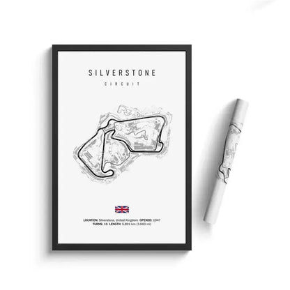 Minimalist black nürburgring circuit canvas wall art for living room