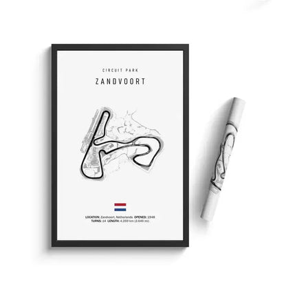 Minimalist black nürburgring circuit canvas wall art for living room
