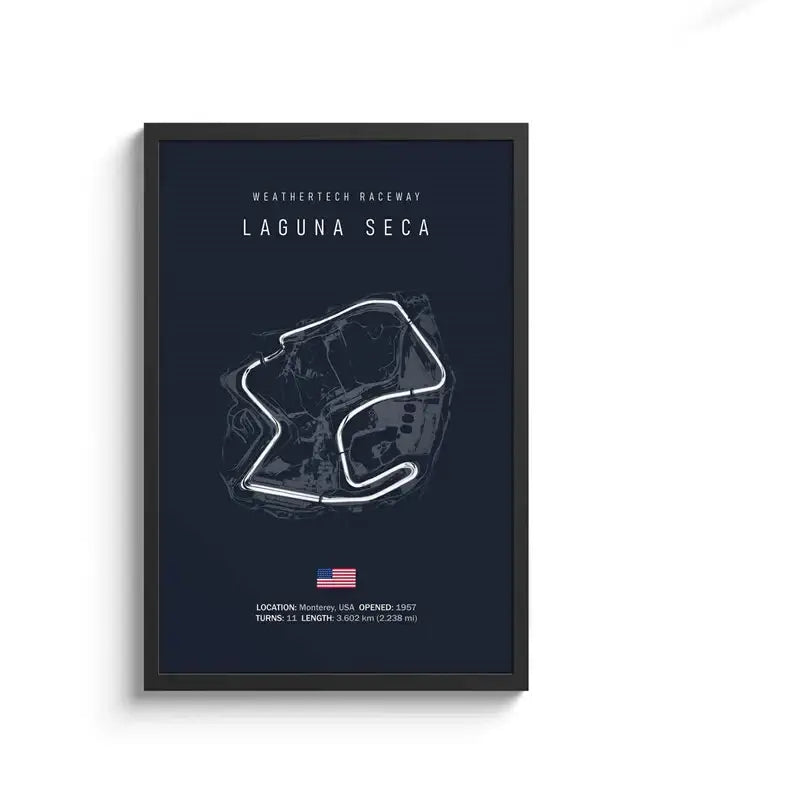 Minimalist black nürburgring circuit canvas wall art for living room