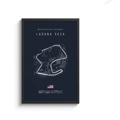 Minimalist black nürburgring circuit canvas wall art for living room