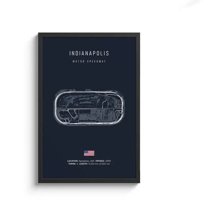 Minimalist black nürburgring circuit canvas wall art for living room