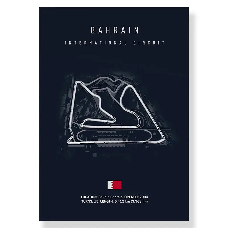 Modern blue and white paul ricard imola track canvas bedroom art
