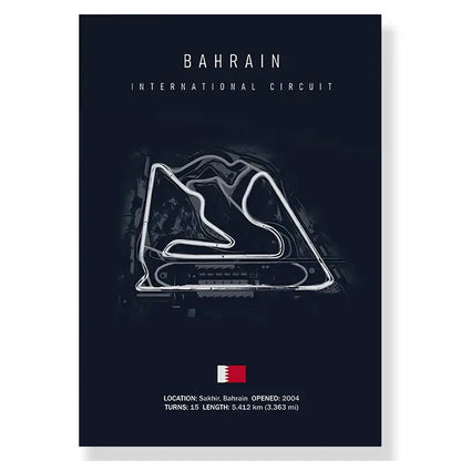 Circuit de la sarthe race track canvas wall art living room decor