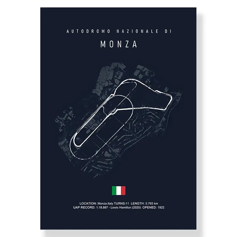 Circuit de la sarthe race track canvas wall art living room decor