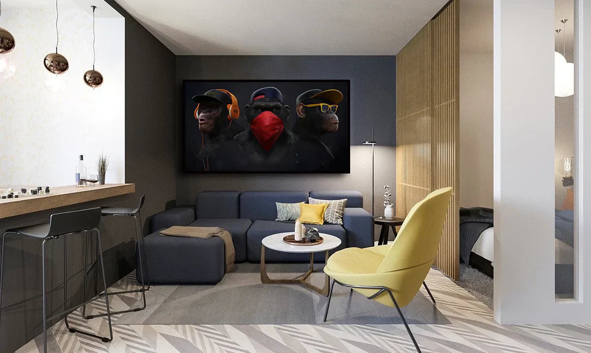 DecorBites™ Fashionable Monkey Wall Art - Premium Home Decor