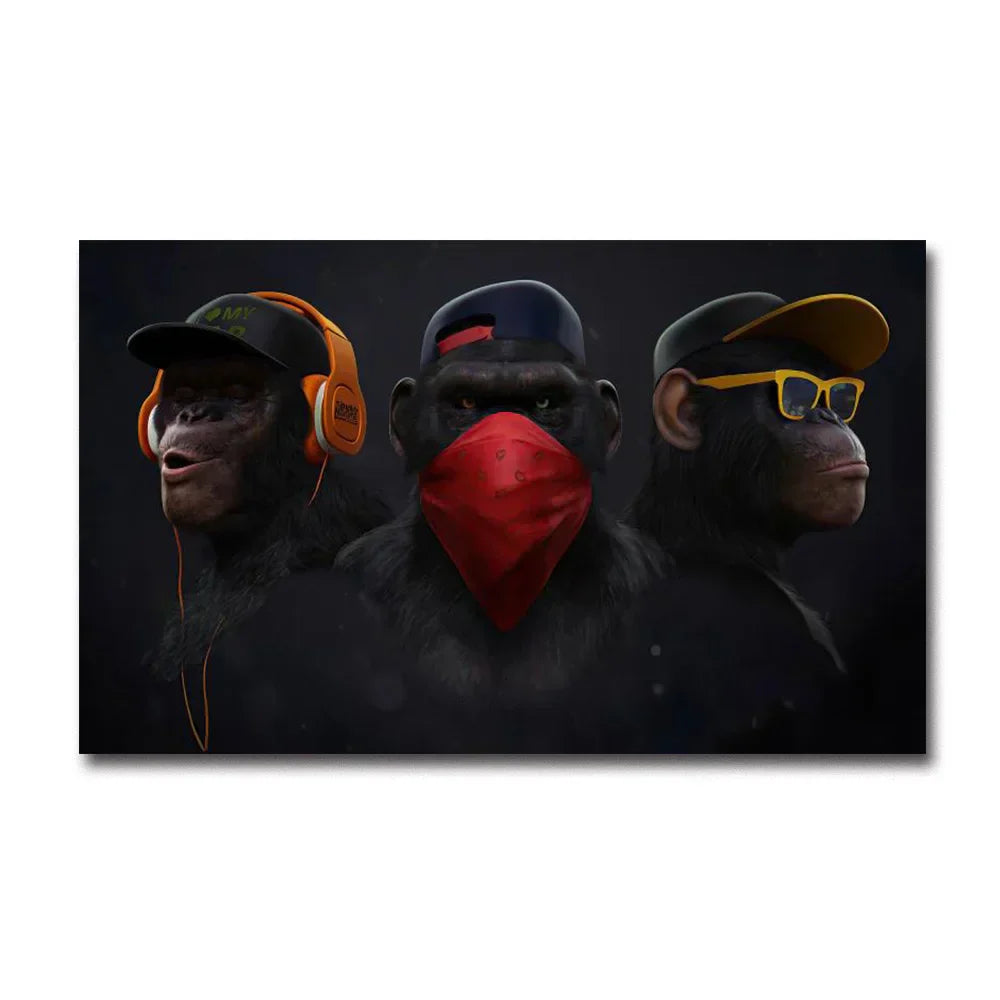 DecorBites™ Fashionable Monkey Wall Art - Premium Home Decor