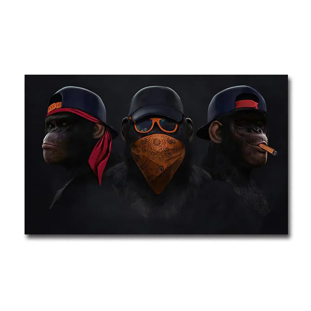 DecorBites™ Fashionable Monkey Wall Art - Premium Home Decor