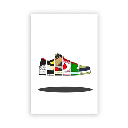 DecorBites™ Fashionable Sneaker Box Canvas Wall Art