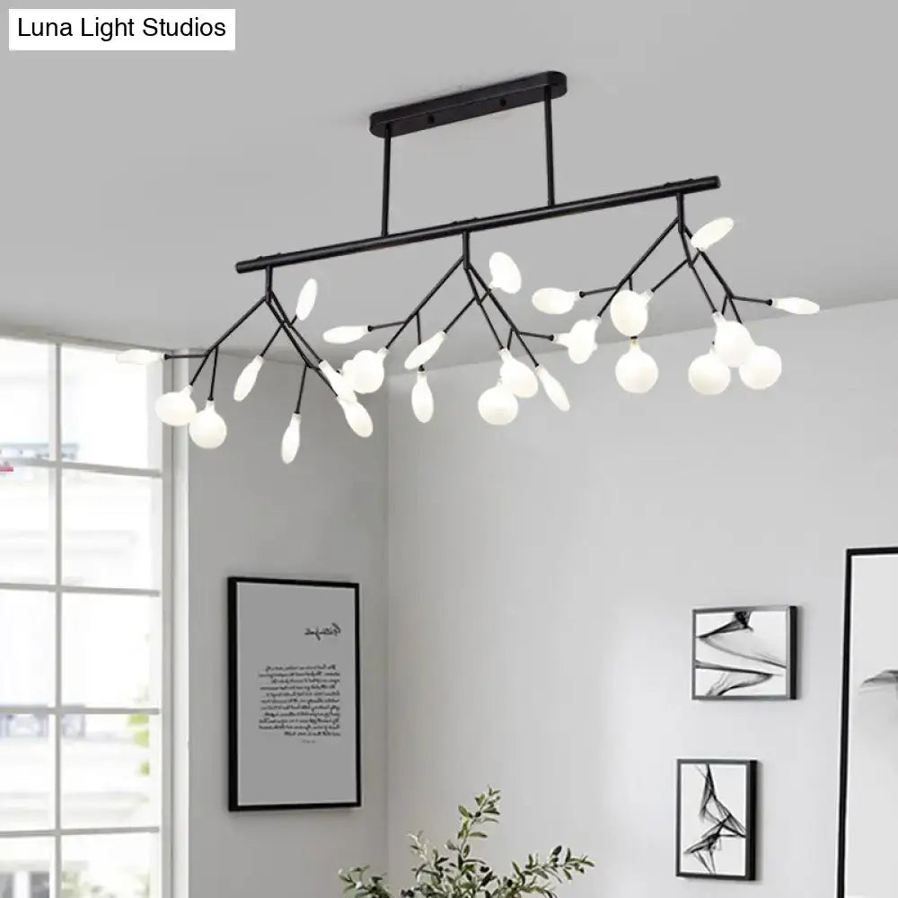 Modern black firefly pendant light dining room 110v-120v chandelier