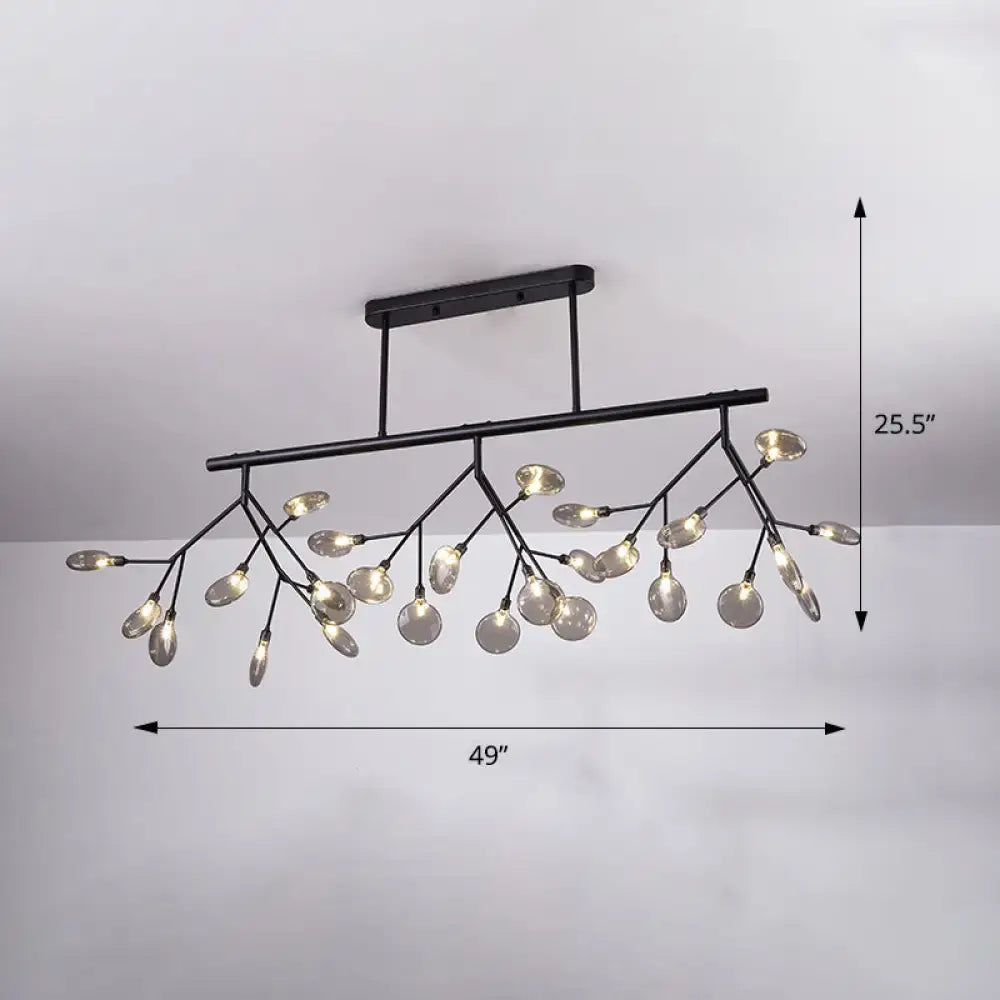 Modern black firefly pendant light dining room 110v-120v chandelier