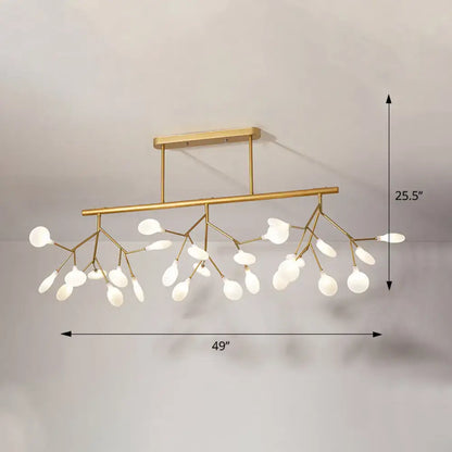 Modern black firefly pendant light dining room 110v-120v chandelier