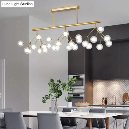 Modern black firefly pendant light dining room 110v-120v chandelier