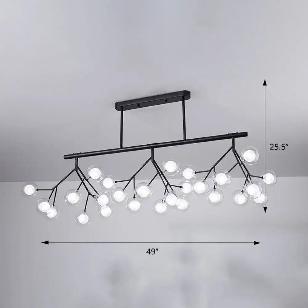 Modern black firefly pendant light dining room 110v-120v chandelier