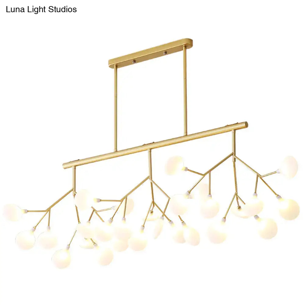 Postmodern gold firefly island pendant dining room metal chandelier