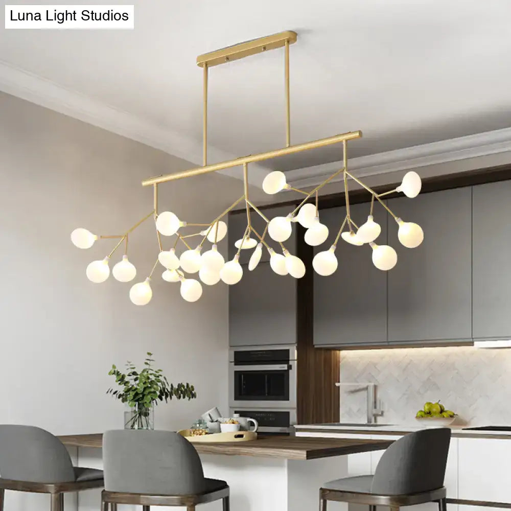 Postmodern gold firefly island pendant dining room metal chandelier