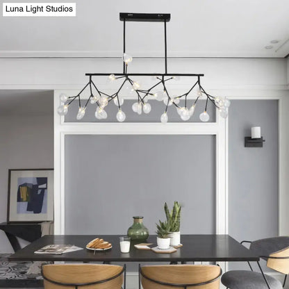 Modern gold firefly led island pendant light for dining room