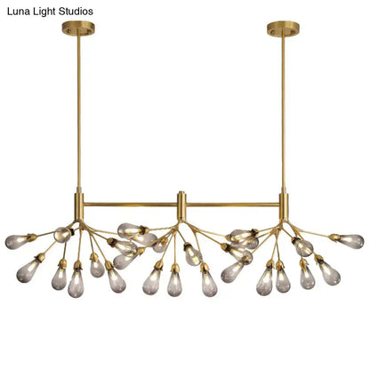 Postmodern brass finish firefly suspension light dining room chandelier