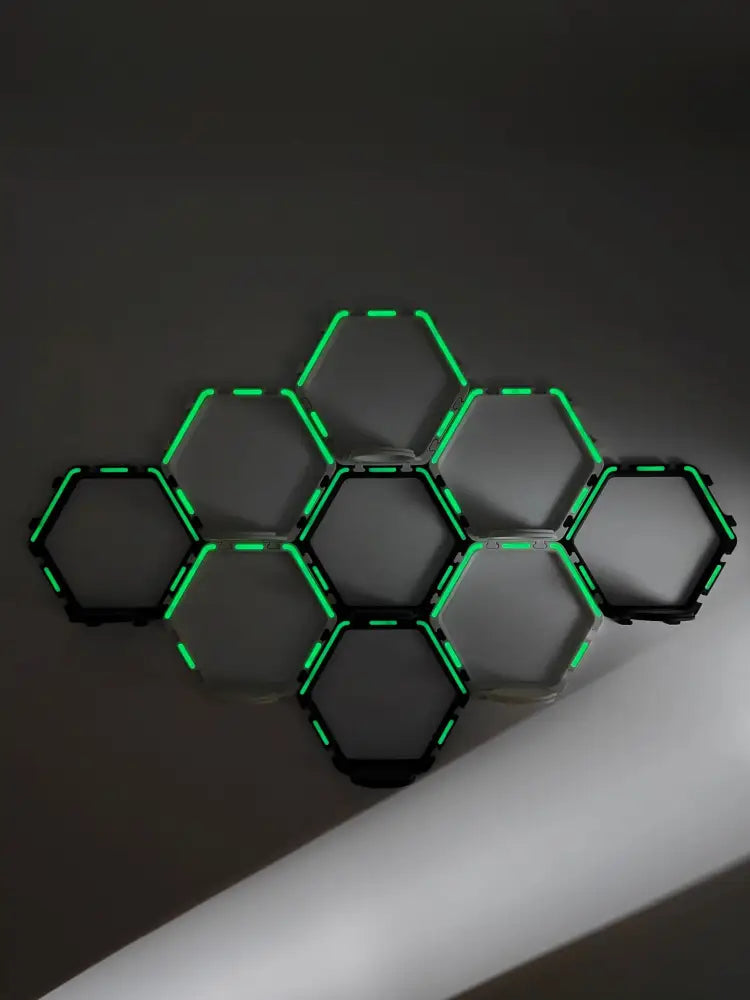 Hexagonal modular floating display shelf bedroom collectible frame