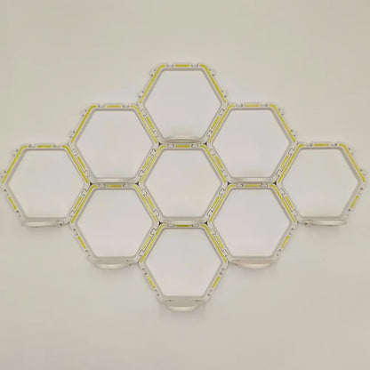 Hexagonal modular floating display shelf bedroom collectible frame