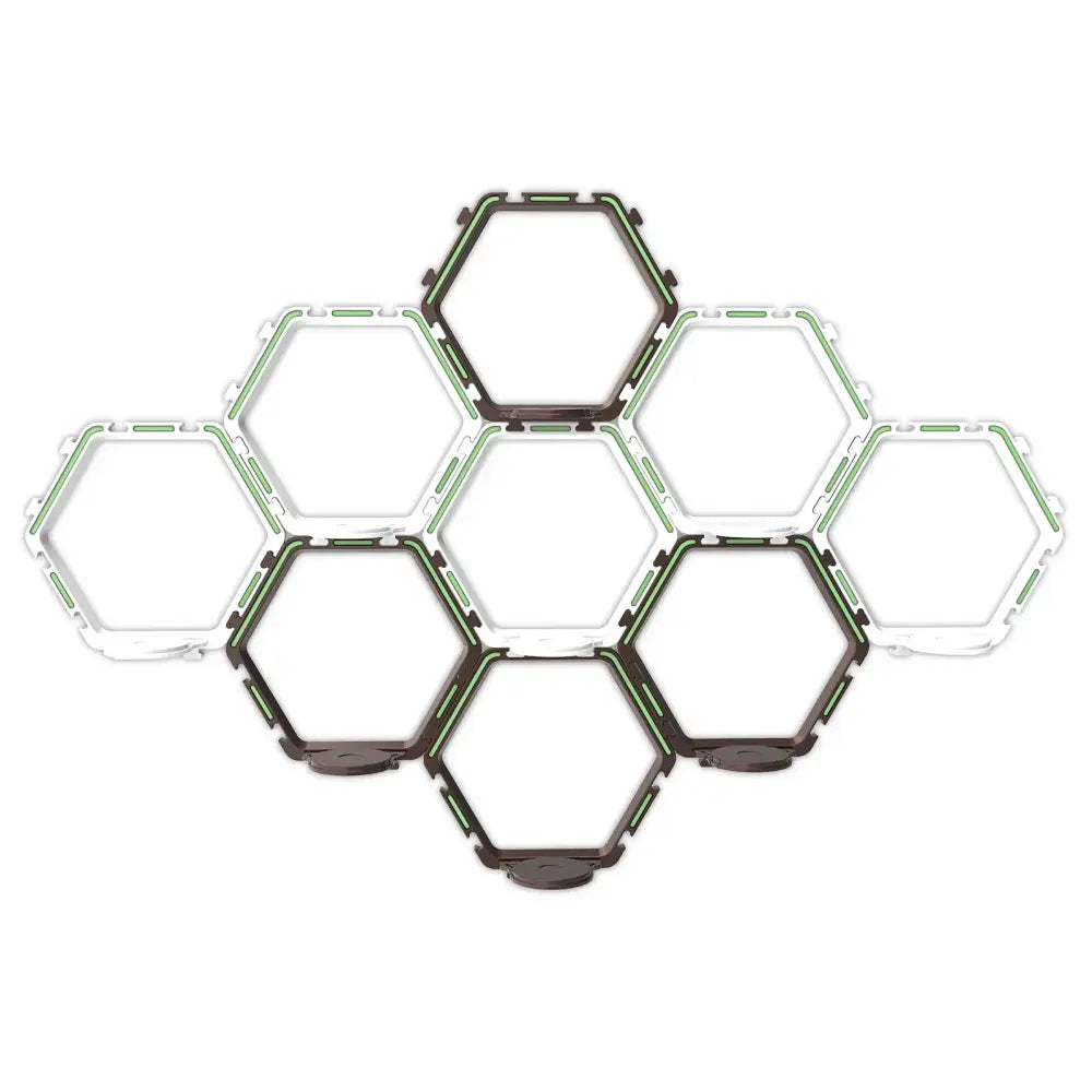 Hexagonal modular floating display shelf bedroom collectible frame