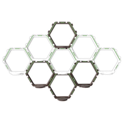 Hexagonal modular floating display shelf bedroom collectible frame