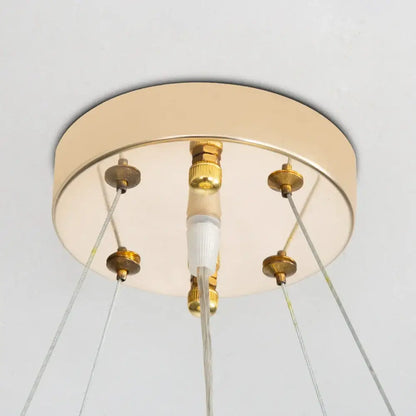 Modern french white flower ceramic chandelier dining room light