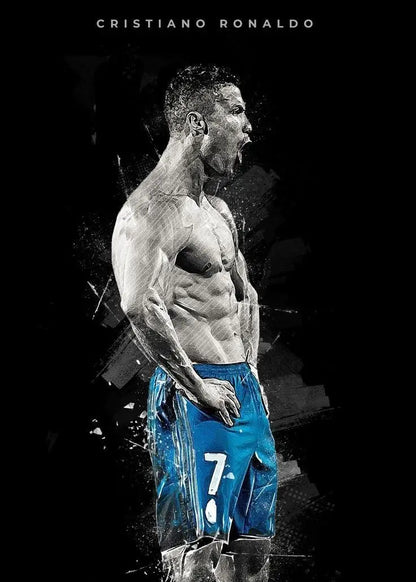 DecorBites™ Football Star Posters Canvas Prints for Home Decor