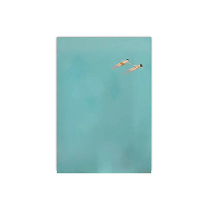 Framed summer people swimming beach wall art living room decor