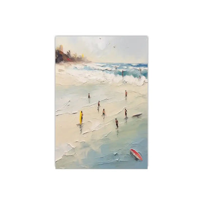 Framed summer people swimming beach wall art living room decor