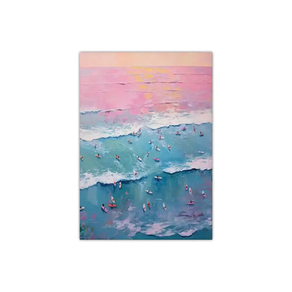 Framed summer people swimming beach wall art living room decor