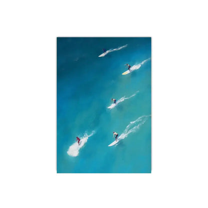 Framed summer people swimming beach wall art living room decor