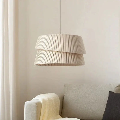 Decorbites french cream chandelier pleated fabric lamp for bedroom