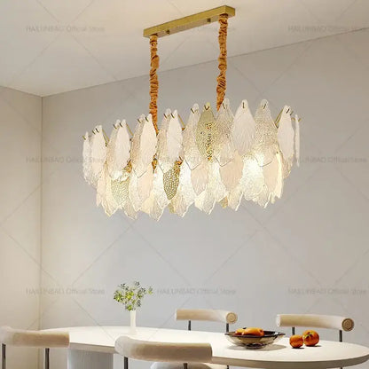 french crystal chandelier gold leaf living room light