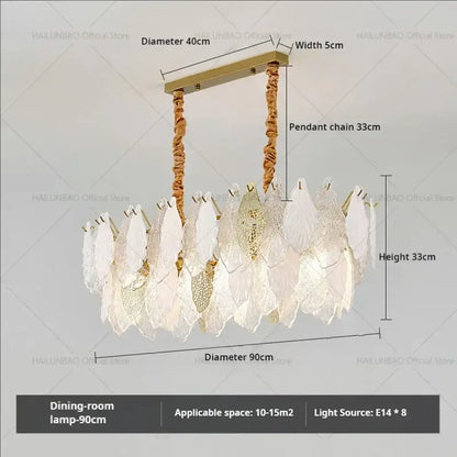 french crystal chandelier gold leaf living room light