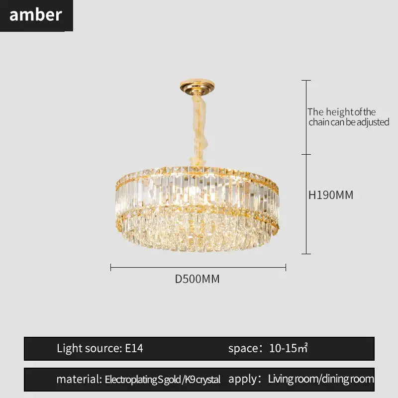 french crystal chandelier living room gold two tier light